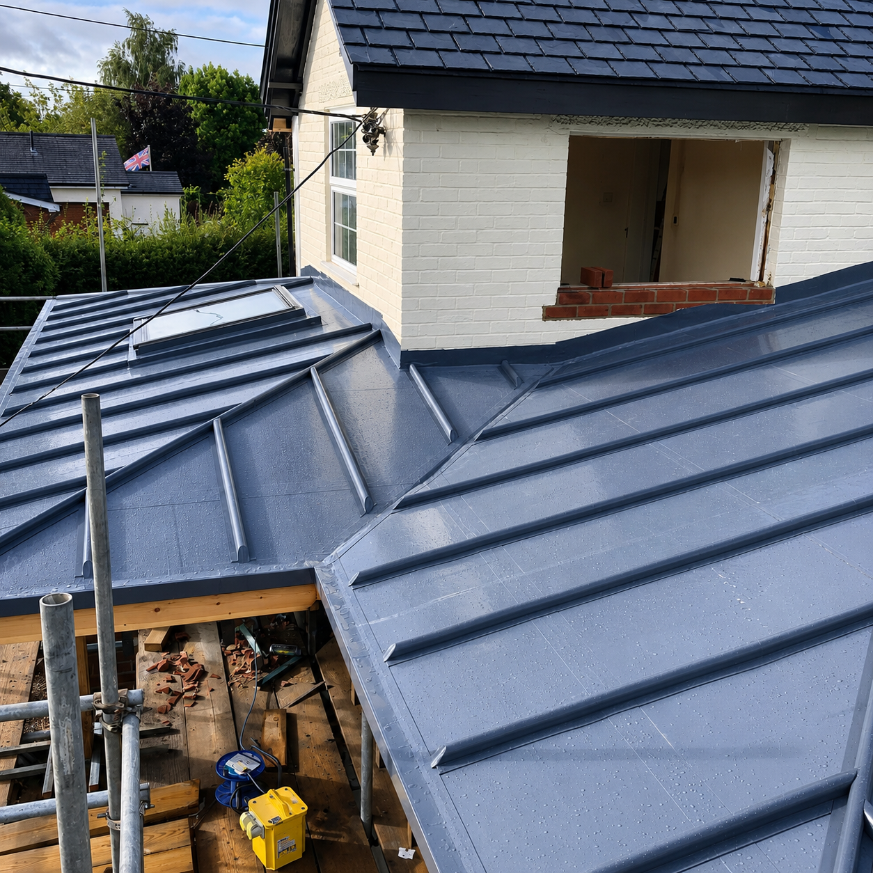 Residential flat roofing project