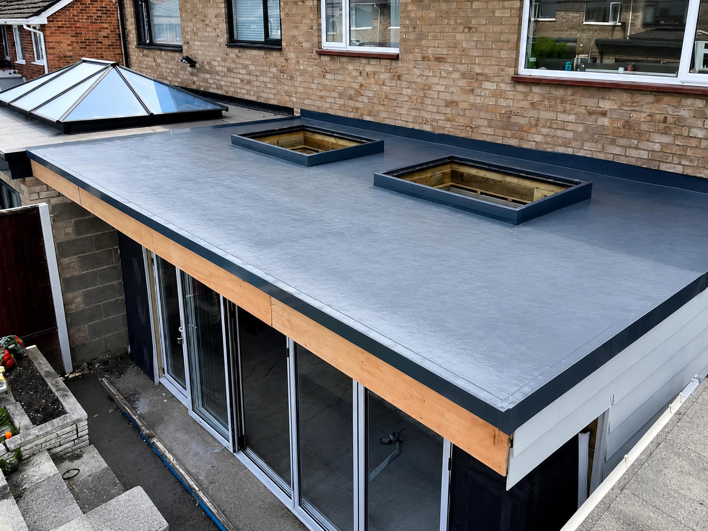 Domestic flat roofing project