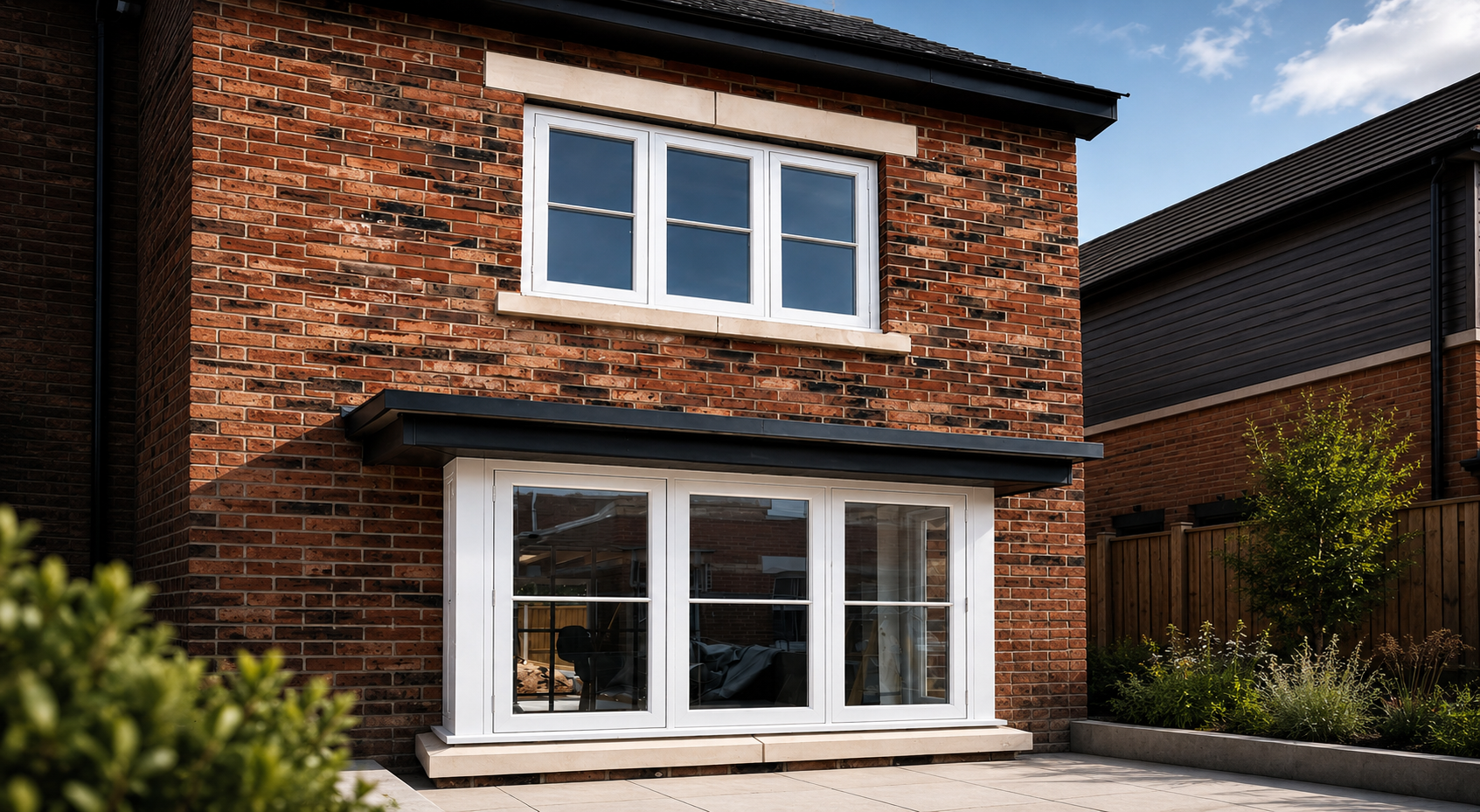 Completed flat roof installation in Wareham, Dorset by KJM Roof & Build Ltd